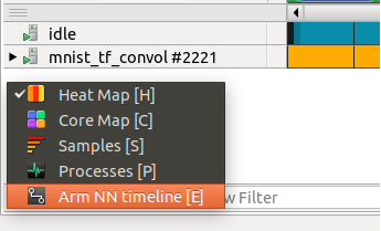 Arm NN timeline details